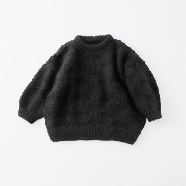nest Robe ペルー ハンドニットプルオーバー ブラック-