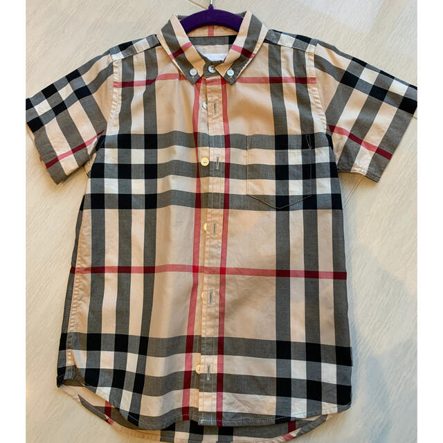 BURBERRY(バーバリー)のBURBERRY CHILDREN 半袖Yシャツ　116cm 6Y キッズ/ベビー/マタニティのキッズ服男の子用(90cm~)(Tシャツ/カットソー)の商品写真