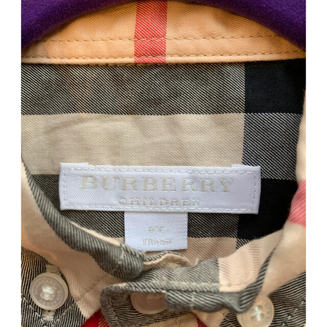 BURBERRY(バーバリー)のBURBERRY CHILDREN 半袖Yシャツ　116cm 6Y キッズ/ベビー/マタニティのキッズ服男の子用(90cm~)(Tシャツ/カットソー)の商品写真