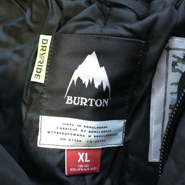 Burtonキッズ スノーボード ウェア上下セットXL美品 - ウエア/装備