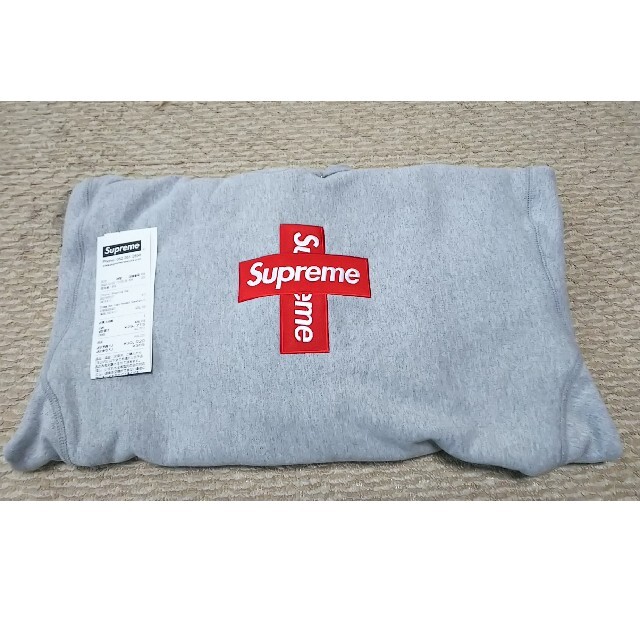 Cross Box Logo Hooded Sweatshirt M