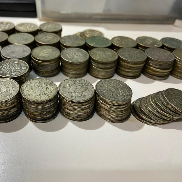 貨幣100円銀貨 1964年オリンピック　鳳凰　稲穂