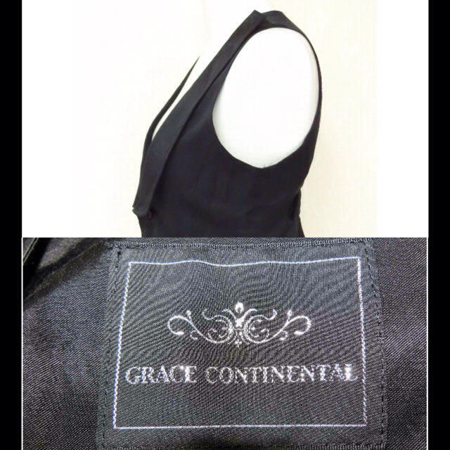 GRACE CONTINENTAL(グレースコンチネンタル)のグレースコンチネンタル　黒のベスト36 レディースのトップス(ベスト/ジレ)の商品写真