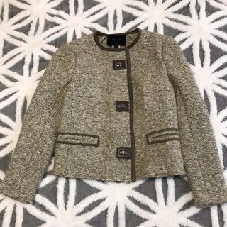 イザベルマラン(Isabel Marant)のイザベルマラン  ウール ノーカラー ジャケット(ノーカラージャケット)