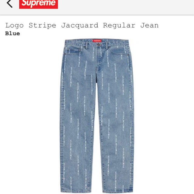 Logo Stripe Jacquard Regular Jean 32インチデニム/ジーンズ