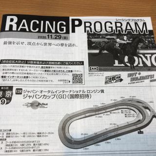 JRAレーシングプラグラム　　2020年11月29日　ジャパンカップ(趣味/スポーツ/実用)