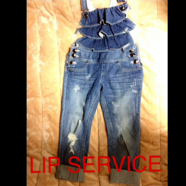 LIP SERVICE(リップサービス)のデニムサロペット レディースのパンツ(サロペット/オーバーオール)の商品写真