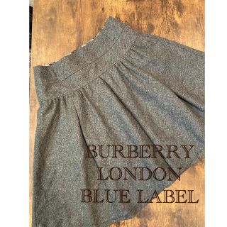 バーバリーブルーレーベル(BURBERRY BLUE LABEL)のmasa様専用！バーバリー　ブルーレーベル　グレー(ひざ丈スカート)