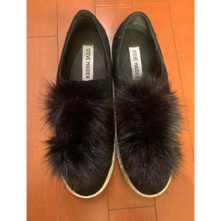 スティーブマデン(Steve Madden)の未使用★Steve Madden スティーブマデン37 ファー付スリッポン(スニーカー)