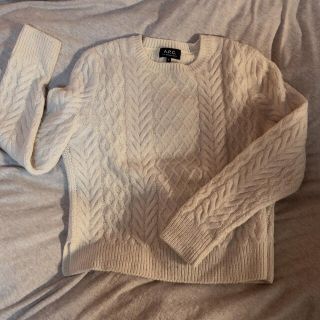 A.P.C - 最終値下げ!A.P.C 白 ニット Sサイズの通販 by alice's shop