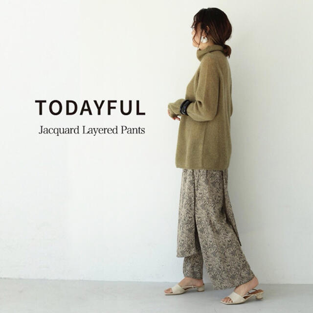 TODAYFUL(トゥデイフル)の★セール★【完売】TODAYFUL Jacquard Layered Pants レディースのパンツ(カジュアルパンツ)の商品写真