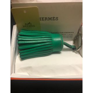 エルメス(Hermes)の特別セール価格💫HERMESカルメンタッセルキーホルダー.グリーン(キーホルダー)