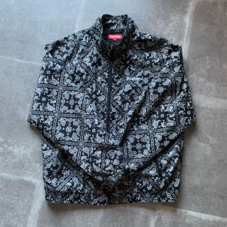 Supreme Bandana track jacket L 18ss ブラック