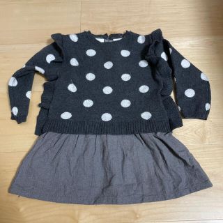 ザラキッズ(ZARA KIDS)のZARA  ニットワンピース(ワンピース)