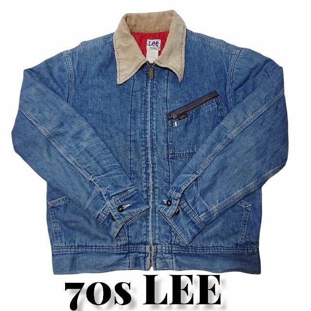 70s LEEデニムジャケット古着リー タロンジップ ヴィンテージ