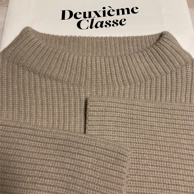美品 Deuxieme Classe アゼワイドスリーブセーター