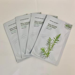 ネイチャーリパブリック(NATURE REPUBLIC)のティーツリー　シートマスク　4枚セット(パック/フェイスマスク)