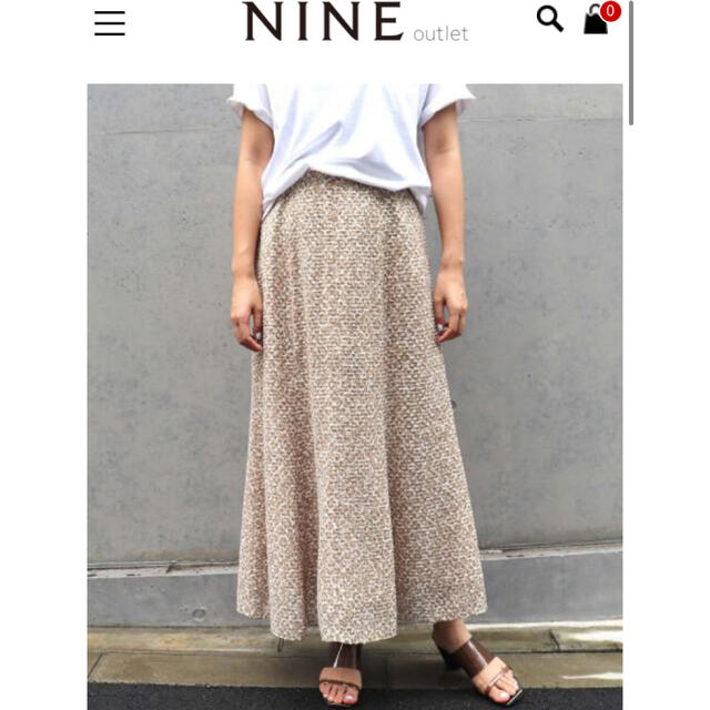 NINE(ナイン)のNINE ロングスカート　新品 レディースのスカート(ロングスカート)の商品写真