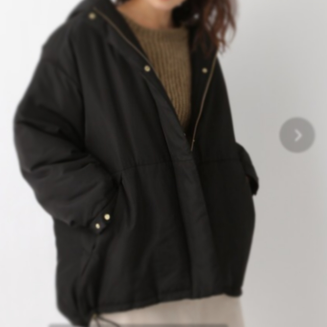 LEPSIM(レプシィム)の【今季】中綿フードジャケット　918141  LEPSIM ブラック レディースのジャケット/アウター(ダウンジャケット)の商品写真