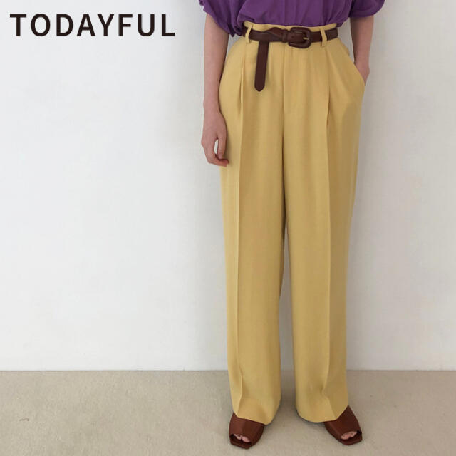 TODAYFUL(トゥデイフル)の★セール★【完売】 Georgette Rough Trousers レディースのパンツ(カジュアルパンツ)の商品写真