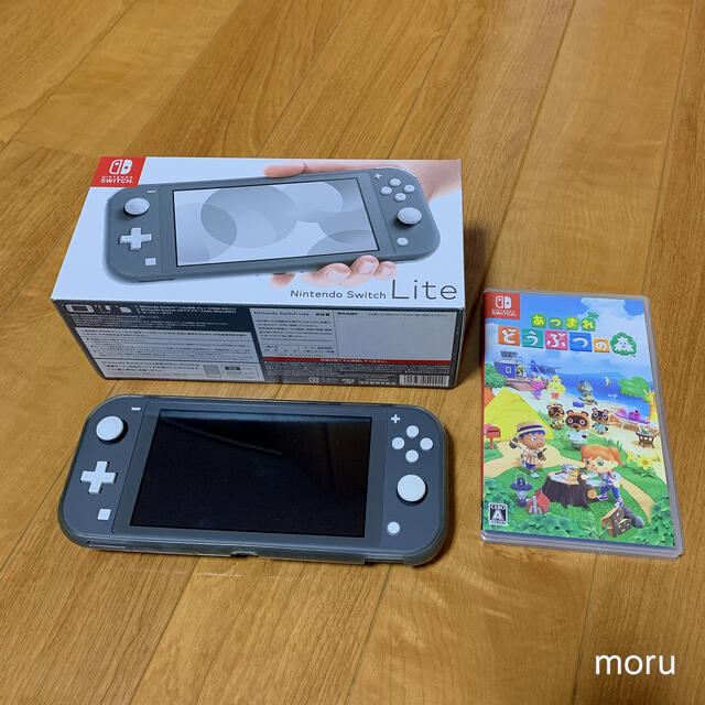 ゲームソフト/ゲーム機本体 Nintendo Switch Liteグレー あつまれ
