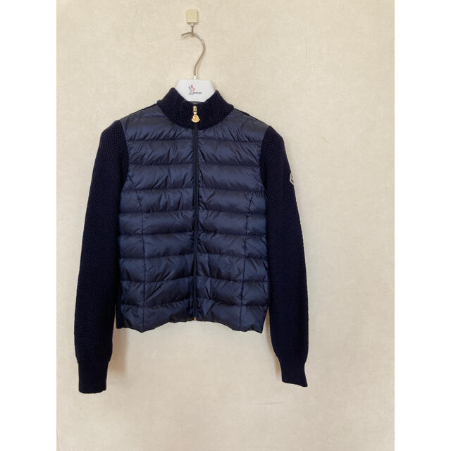 MONCLER - 未使用品 モンクレール カーディガン ネイビー ニット ロゴ