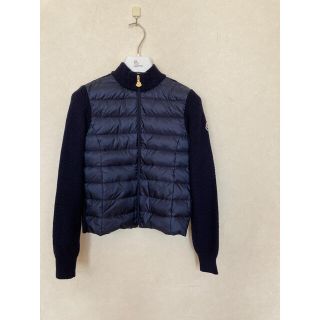未使用品 モンクレール カーディガン ネイビー ニット ロゴ 12A