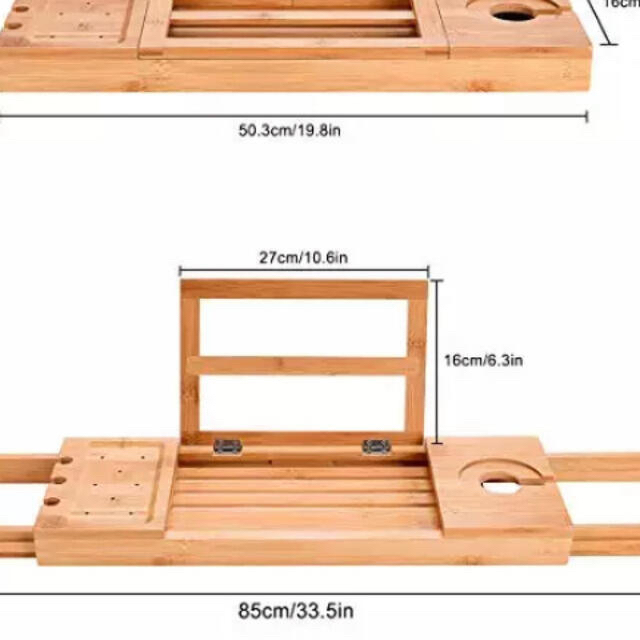 バスタブトレー テーブル 浴室 ラック バスタブラック お風呂用 インテリア/住まい/日用品の収納家具(バス収納)の商品写真