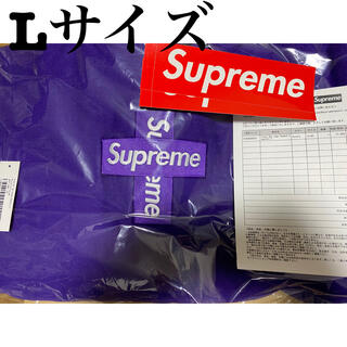 シュプリーム(Supreme)のSupreme Cross Box Logo Hooded purple L②(パーカー)