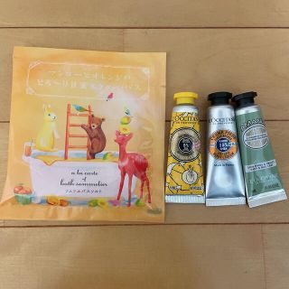 ロクシタン(L'OCCITANE)のL'OCCITANEハンドクリーム3本&バスソルト✩タイムセール中✩(ハンドクリーム)