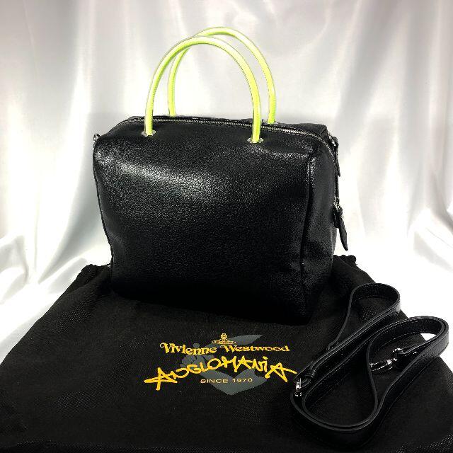 美品】ヴィヴィアンウエストウッドアングロマニア 2WAYバッグ 黒 美品】ヴィヴィアンウエストウッドアングロマニア 2WAYバッグ 黒