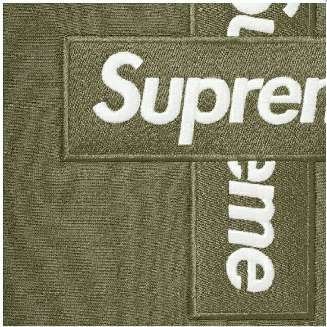 Supreme Cross Box Logo Hooded Sweatshirt