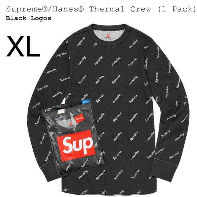 Supreme Hanes Thermal Crew XL