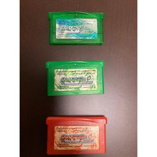 ポケモン(ポケモン)のGBA ポケットモンスター エメラルド・FR・RG(携帯用ゲームソフト)