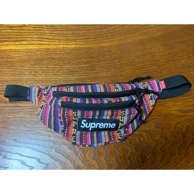 Supreme(シュプリーム)のsupreme woven stripe waist bag ケバブさん メンズのバッグ(ウエストポーチ)の商品写真