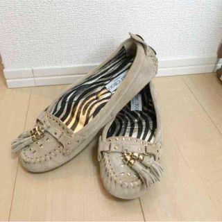 小慣れ感ある JIMMY CHOO スリッポン デッキシューズ