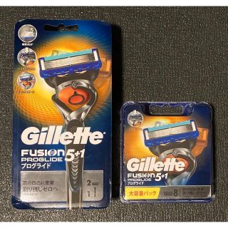 ピーアンドジー(P&G)のジレット フュージョン 5+1 プログライド 本体・替刃10コ(カミソリ)