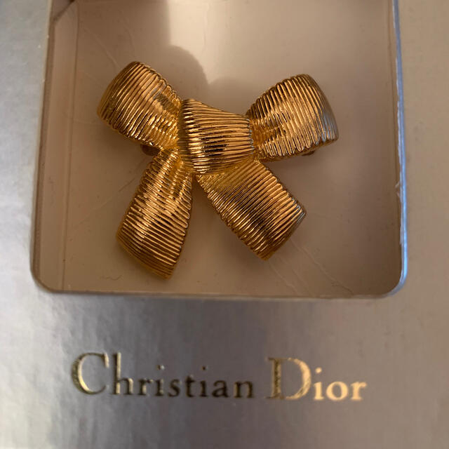 Christian Dior クリスチャン ディオール リボン ブローチ