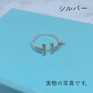 金アレ対応素材の超人気商品です♪ ♡キラキラTリング♡ シルバー(リング(指輪))