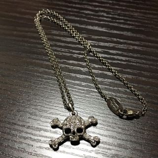 Vivienne Westwood / ヴィヴィアンウエストウッド ■ ディアマンテ・スカルネックレス ラインストーン ネックレス / ペンダント / トップ / アクセサリー ブランド  [0990007956]