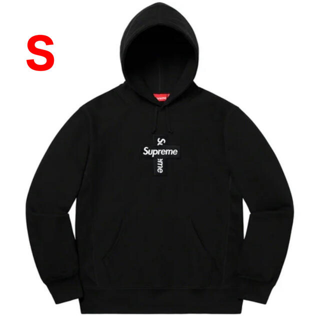 Cross Box Logo Hooded Sweatshirt Black