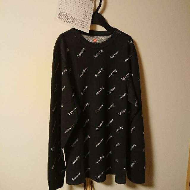 Supreme(シュプリーム)のSupreme Hanes Thermal Crew Black M メンズのトップス(Tシャツ/カットソー(七分/長袖))の商品写真