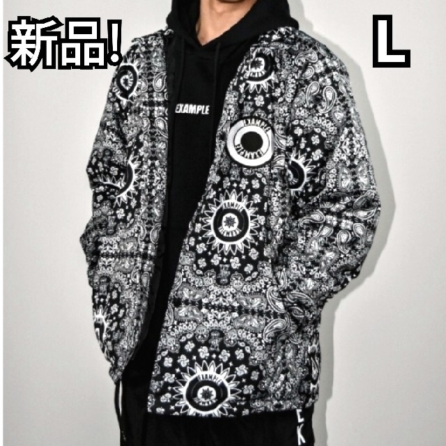 新品Lサイズ!】Example ペイズリー柄ナイロンジャケット! エグザンプル