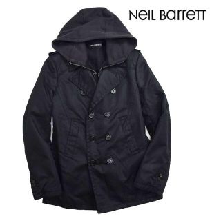 ニールバレット(NEIL BARRETT)のNEIL BARRETT ニールバレット パーカードッキング コート 黒 XS(その他)