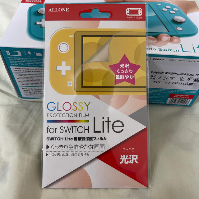 Nintendo Switch Lite ターコイズ 液晶保護ファイルおまけ - 家庭用ゲーム機本体