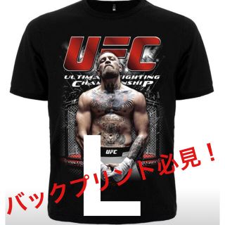 f.【年末特別価格！】UFC コナー・マクレガー　Tシャツ　黒　ブラック　L(Tシャツ/カットソー(半袖/袖なし))