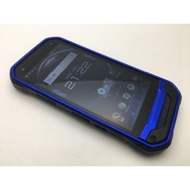 京セラ(キョウセラ)のSIMフリー美品au京セラ TORQUE G03 KYV41 ブルー 356 スマホ/家電/カメラのスマートフォン/携帯電話(スマートフォン本体)の商品写真