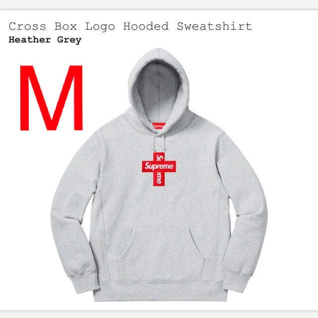 トップスSupreme Cross Box Logo Hooded Sweatshirt