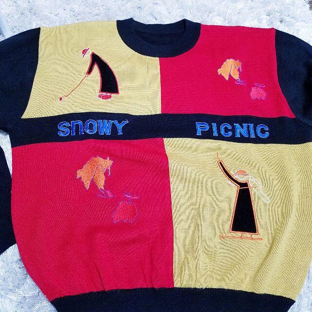 【美品】韓国80'S Vintage　ハイゲージニット　セーター