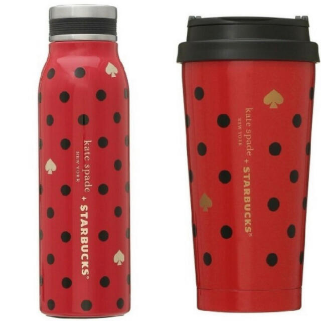 starbucks katespade タンブラー　ステンレスボトル　セットタンブラー